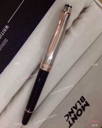 Montblanc Meisterstuck Rose Gold Clip Rollerball Pen - Mont Blanc Pens Replica at ARW